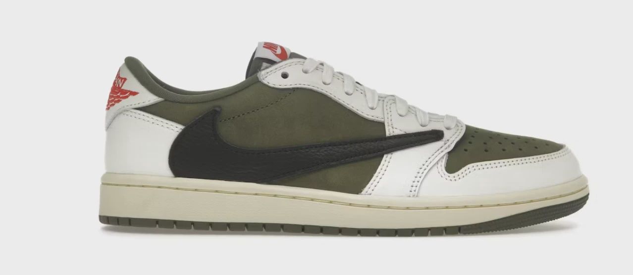 Air Jordan 1 Retro Low Original SP Travis Scott Medium Olive • Brand New [2184]