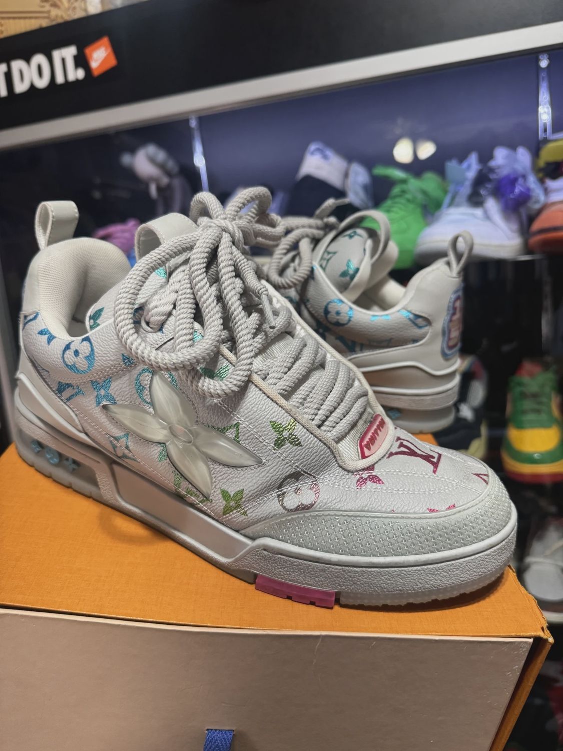 Louis Vuitton LV Skate Sneaker White Multi • Pre-Owned [9510]