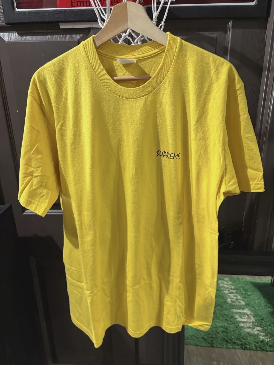 Supreme Yellow Black Cat Tee • Pre-Owned [5772]