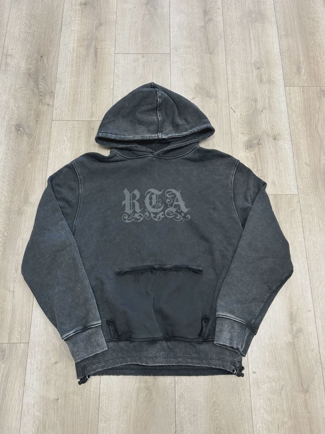 RtA Relaxed Fit Jordan Black Purgatory Hoodie • Pre-Owned [0042]