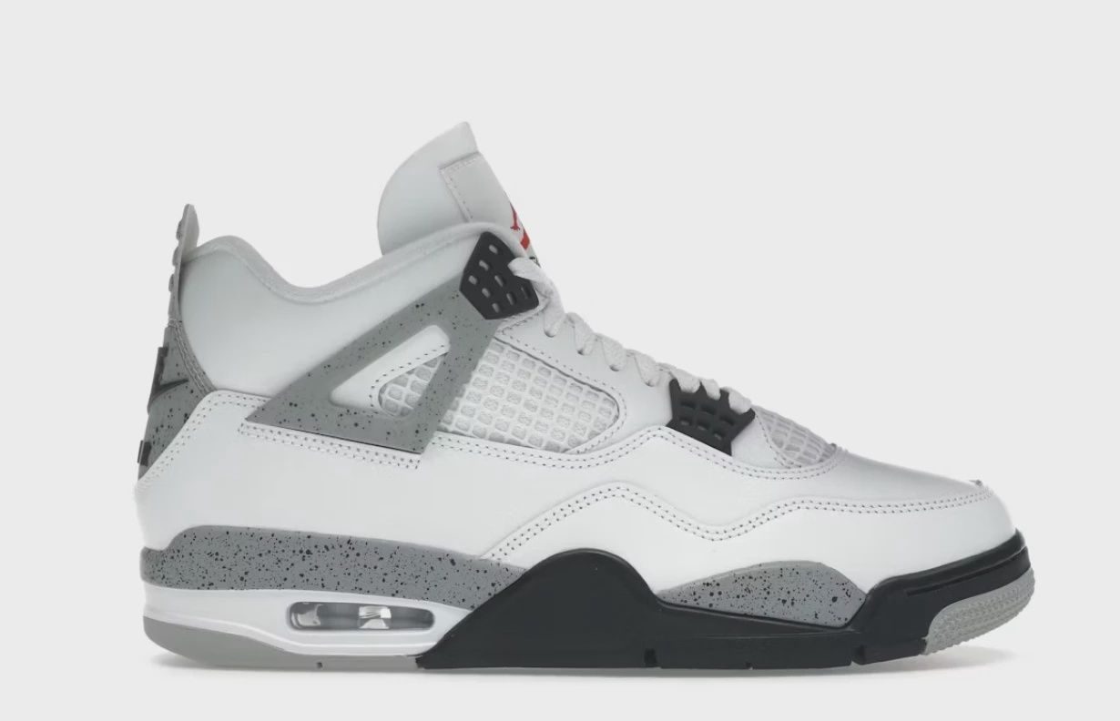 Jordan 4 Retro White Cement (2025) • Brand New [3750]