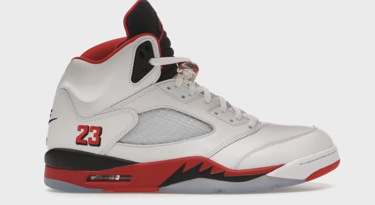 Jordan 5 Retro Fire Red Black Tongue (2025) • Brand New [3681]
