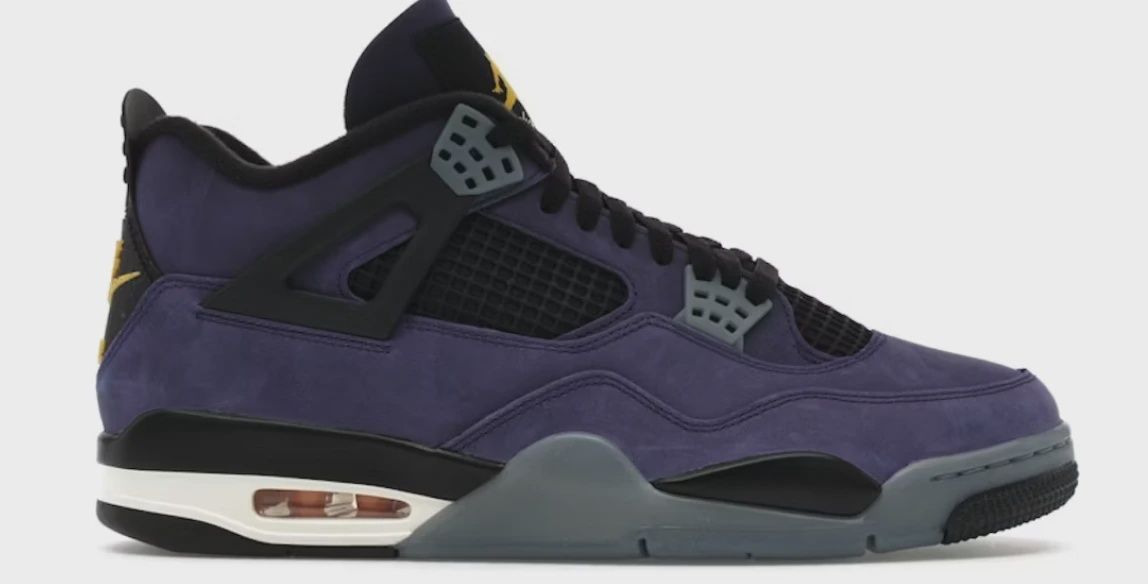 Air Jordan 4 Retro Lakers • Brand New [1302], Product Condition: Brand New, Shoe Size: US M 11