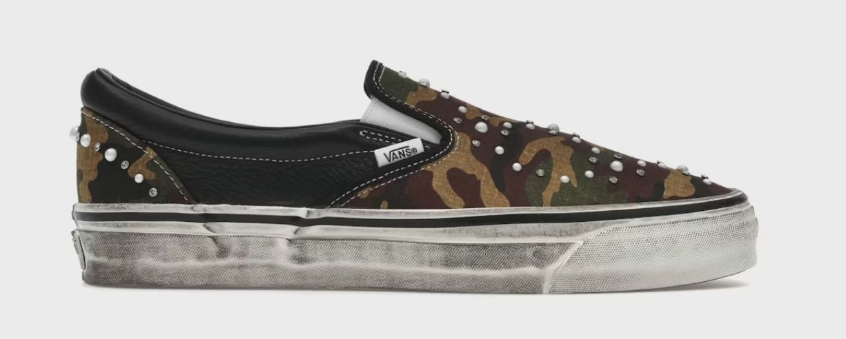 Vans LX Classic Slip-On 98 Pearlized Pack Camo Black • Brand New [1422], Product Condition: Brand New, Shoe Size: US M 6.5