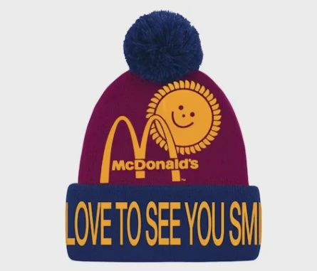 Kerwin Frost x McDonald's We Love To See You Smile Beanie • Brand New [5925]