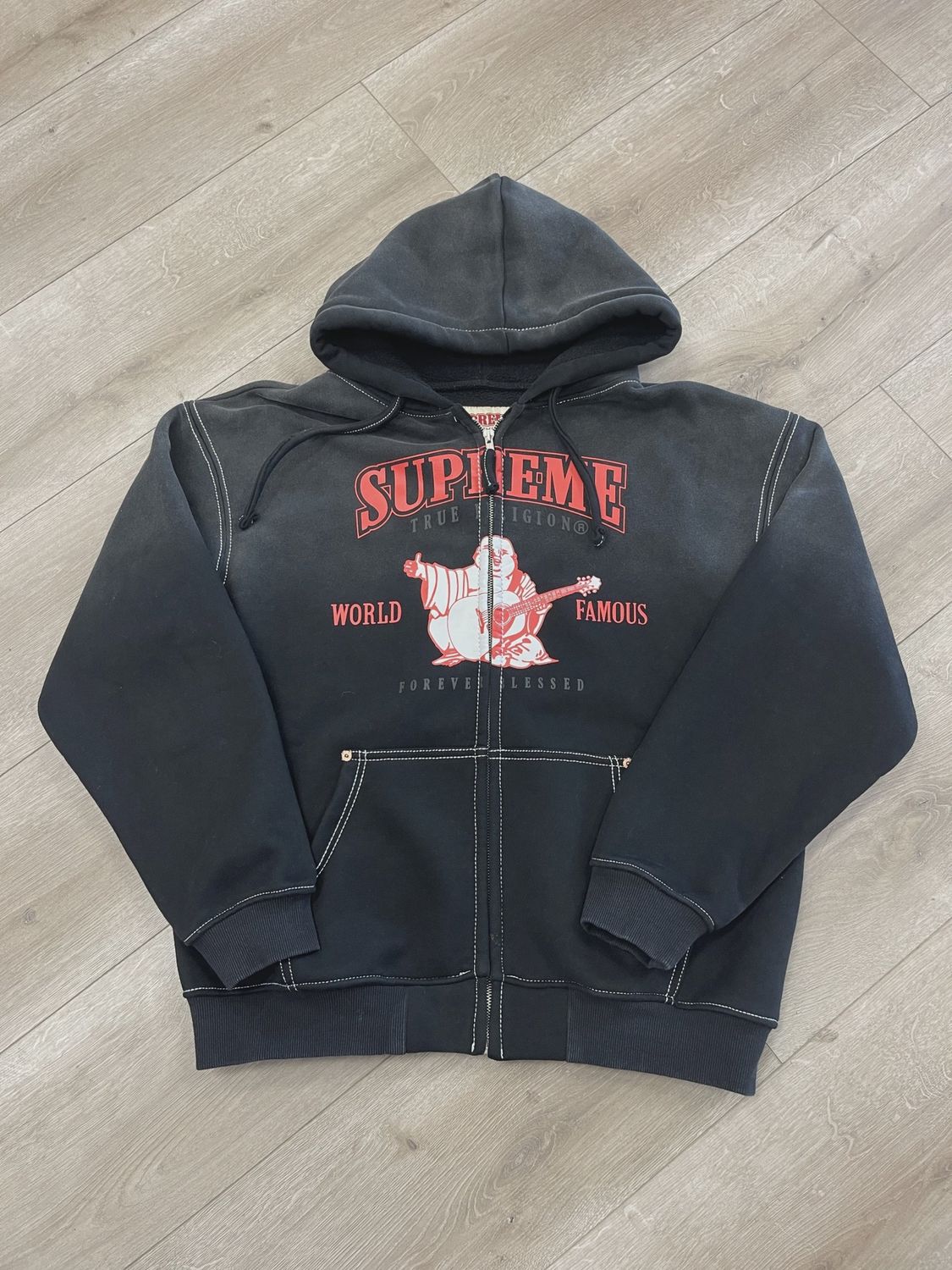 Supreme True Relgion Zip Up Hoodie • Pre-Owned [1671]
