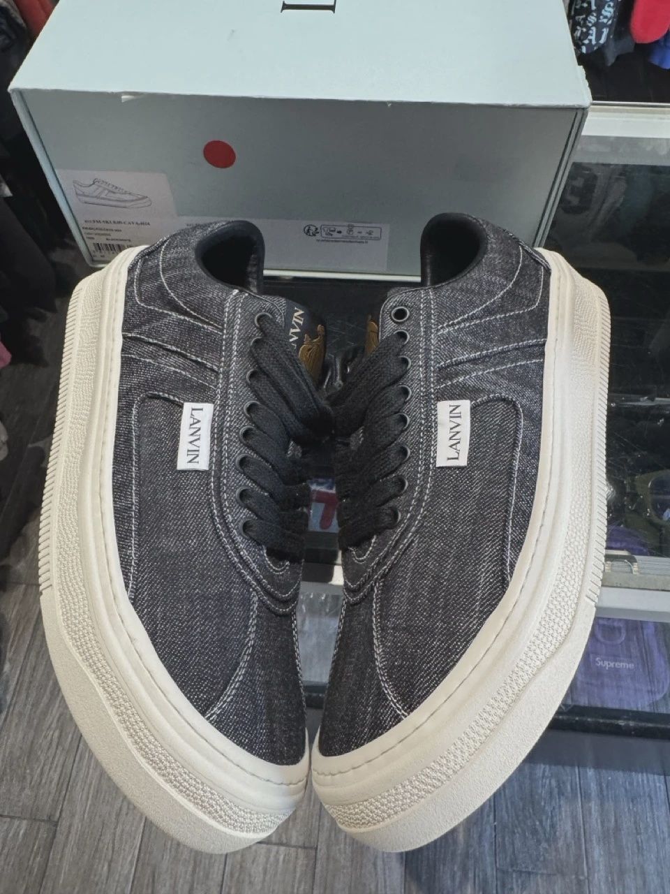 Lanvin Canvas Black and White • Brand New [9840], Product Condition: Brand New, Shoe Size: US M 12