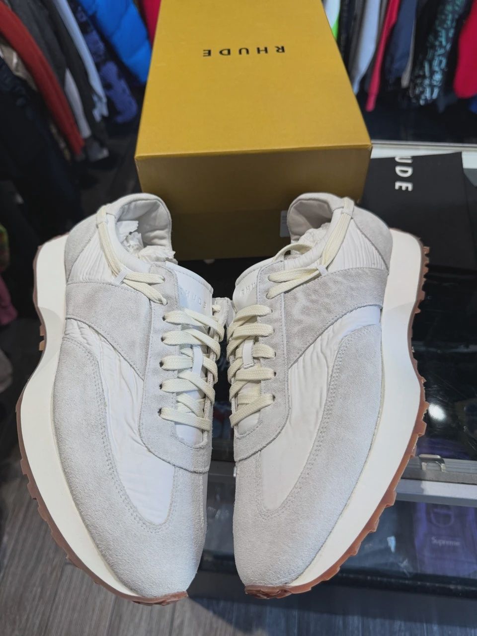 Rhude White Sneaker • Brand New [4384], Product Condition: Brand New, Shoe Size: US M 11