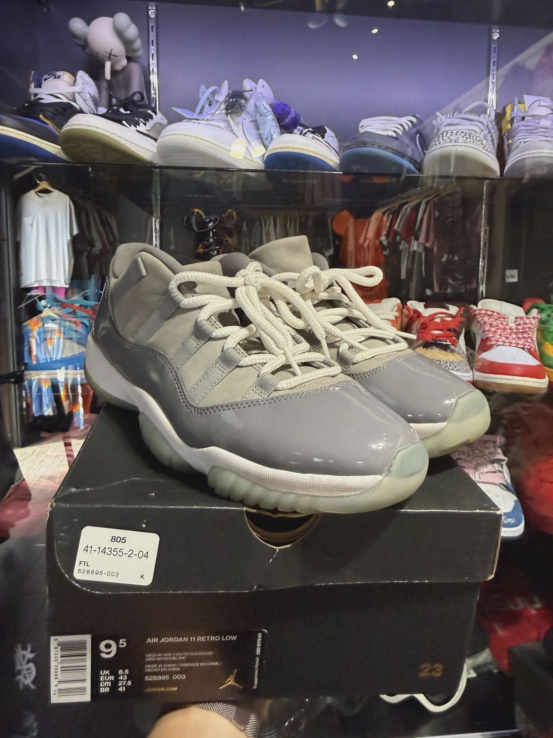 Air Jordan 11 Retro Low Cool Grey • Pre-Owned [0315], Product Condition: Pre-Owned, Shoe Size: US M 9.5