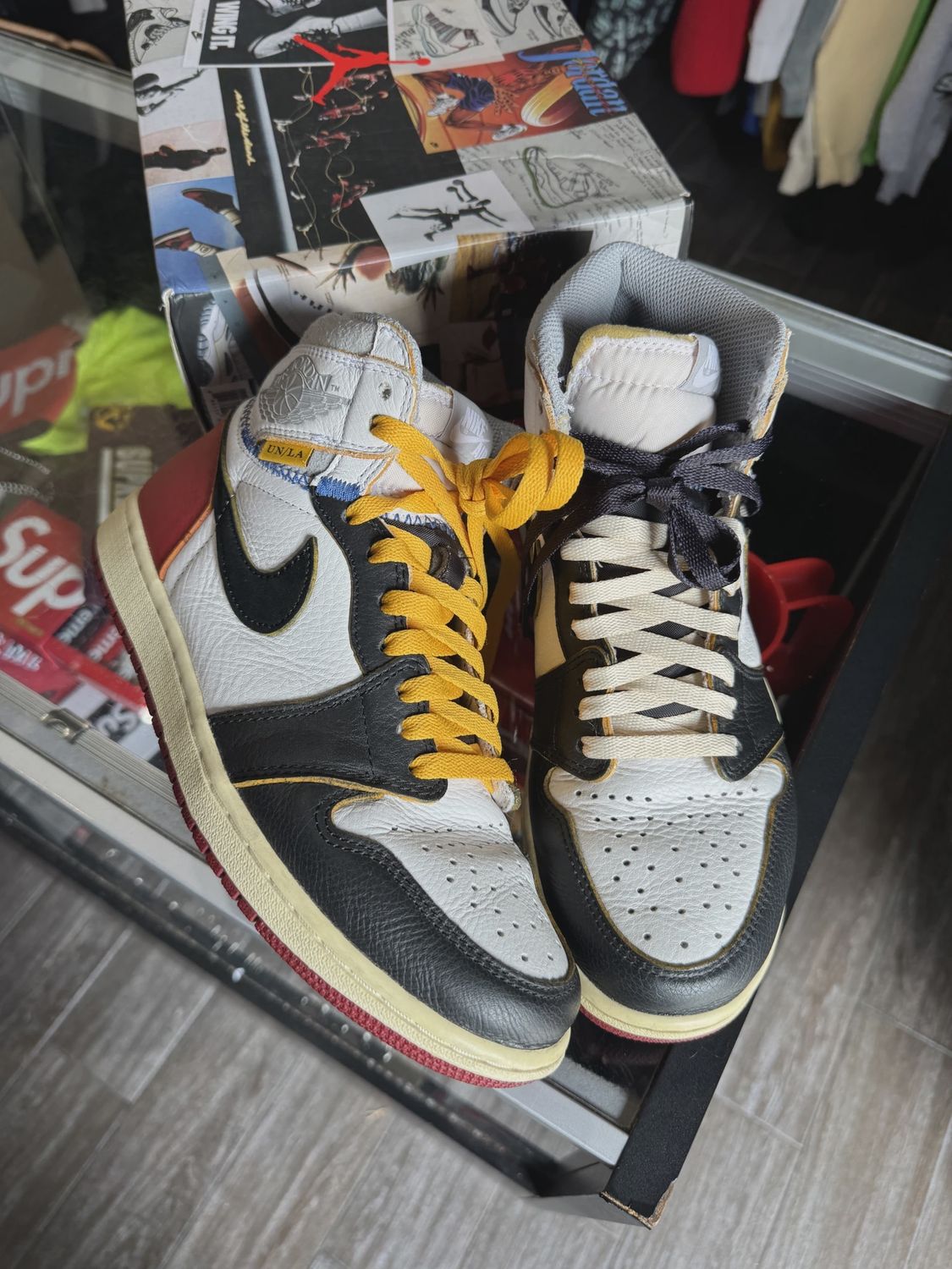Air Jordan 1 Retro High Union Los Angeles Black Toe • Pre-Owned [8040]
