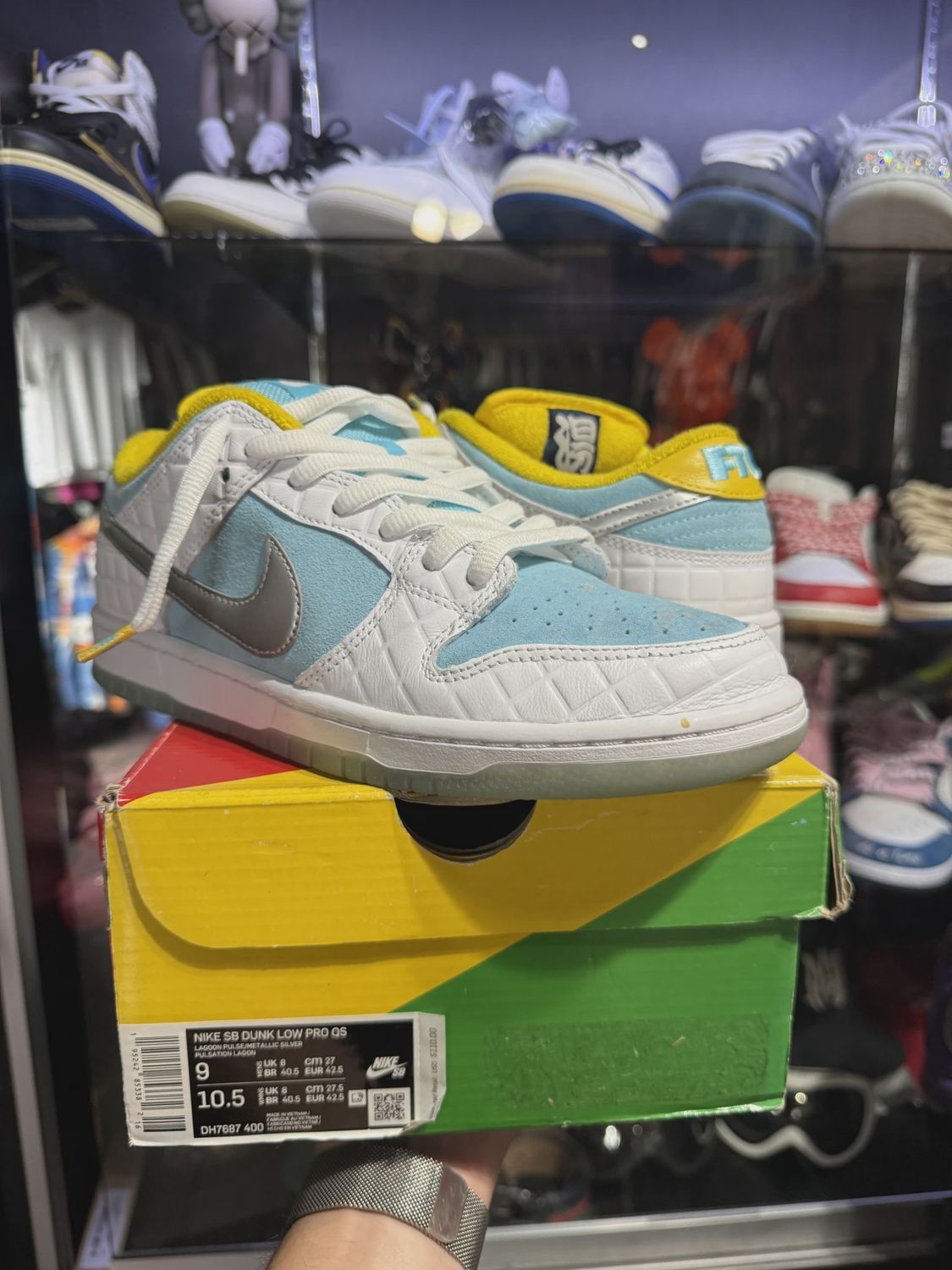 Nike SB Dunk Low FTC Lagoon Pulse • Pre-Owned [8467], Product Condition: Pre-Owned, Shoe Size: US M 9