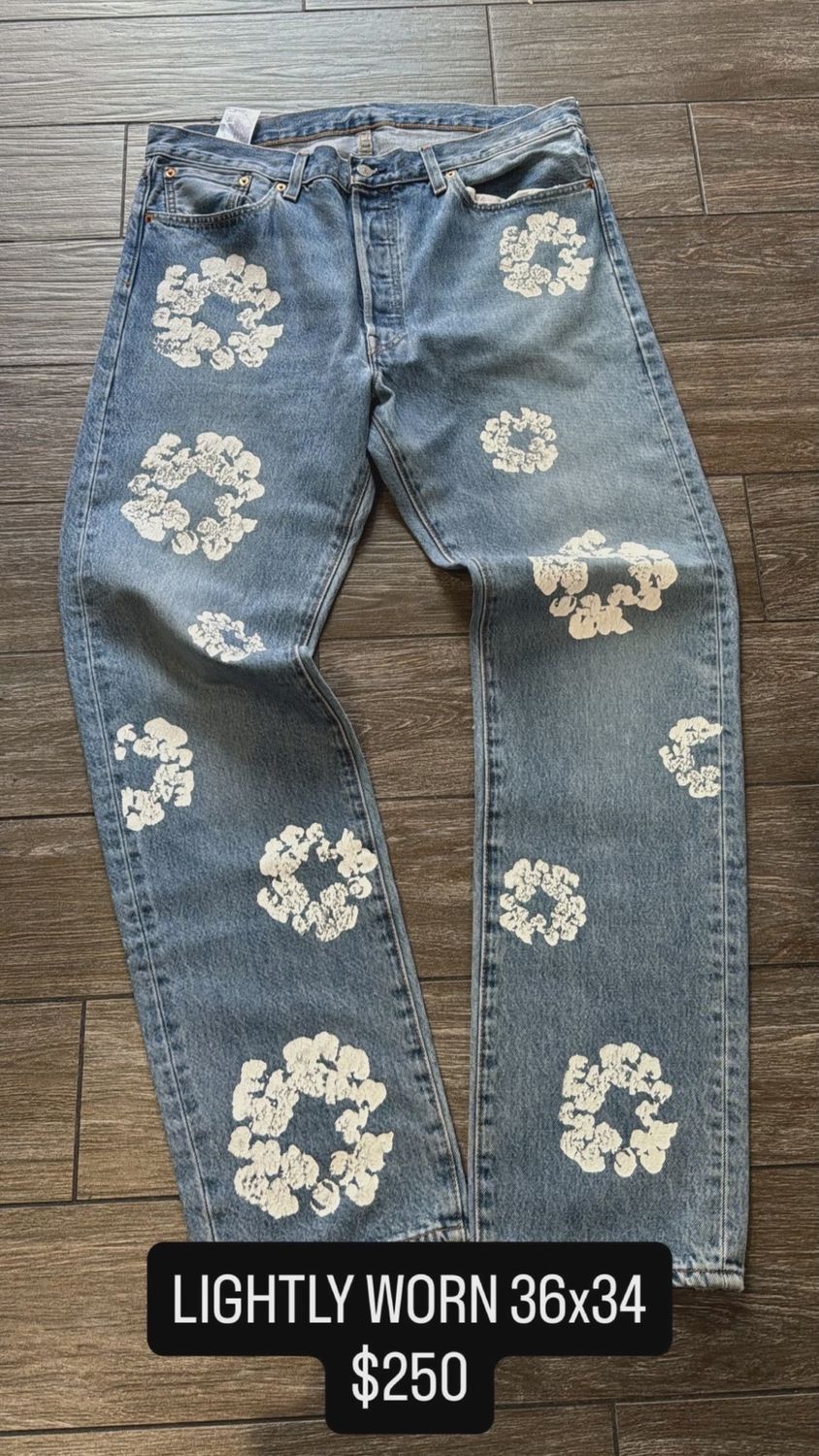 Denim Tears Blue Jeans 36x34 • Pre-Owned [8858]