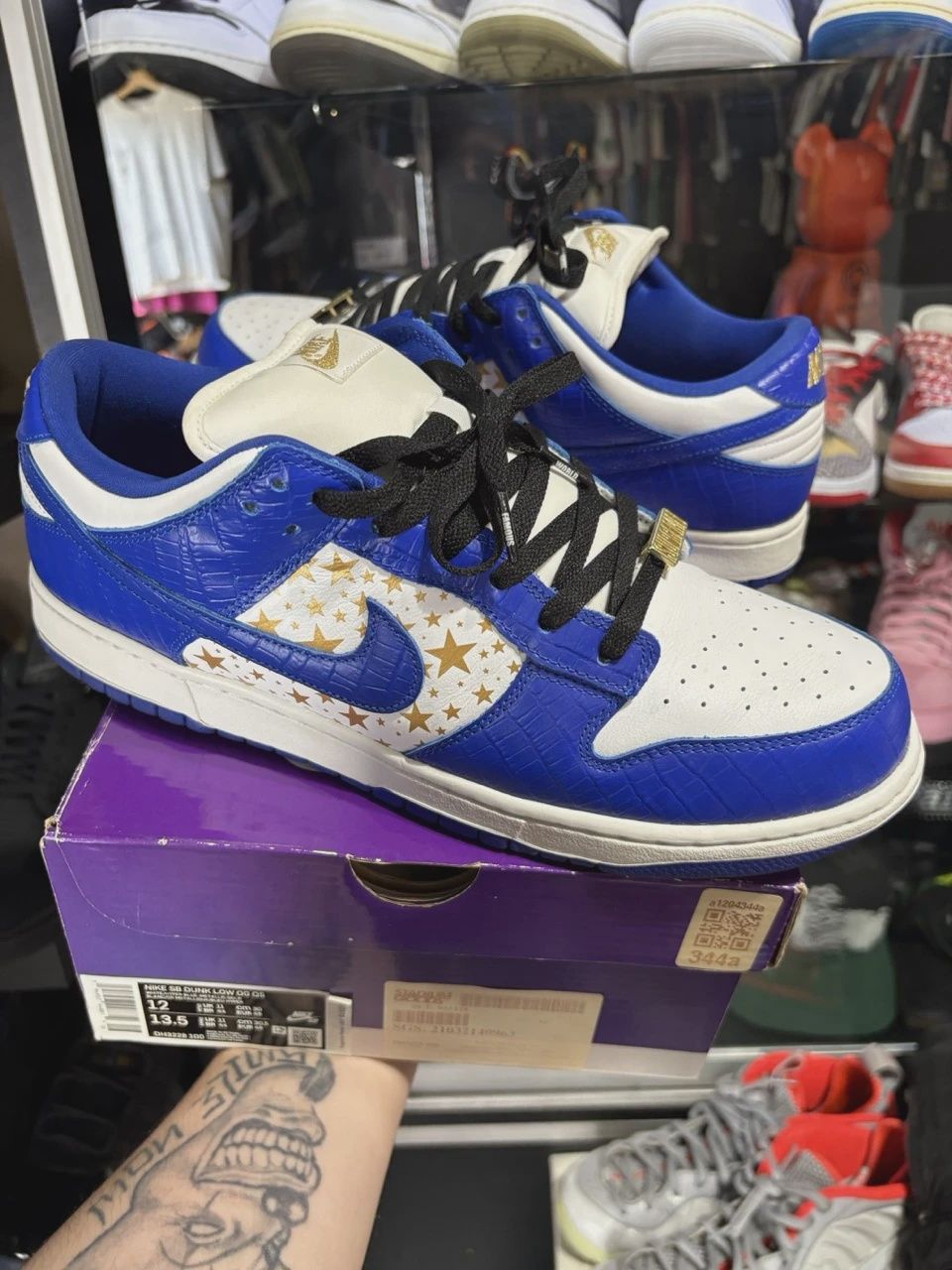 Nike SB Dunk Low Supreme Stars Hyper Royal Blue (2021) • Pre-Owned [9060]