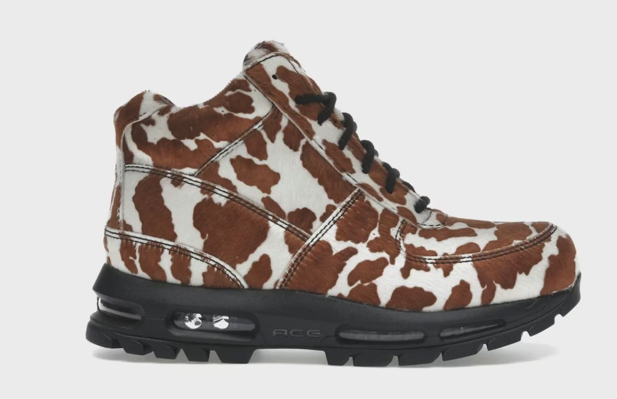Nike Air Max Goadome Sail Cacao Wow Cow Print Pony Hair • Brand New [8369]