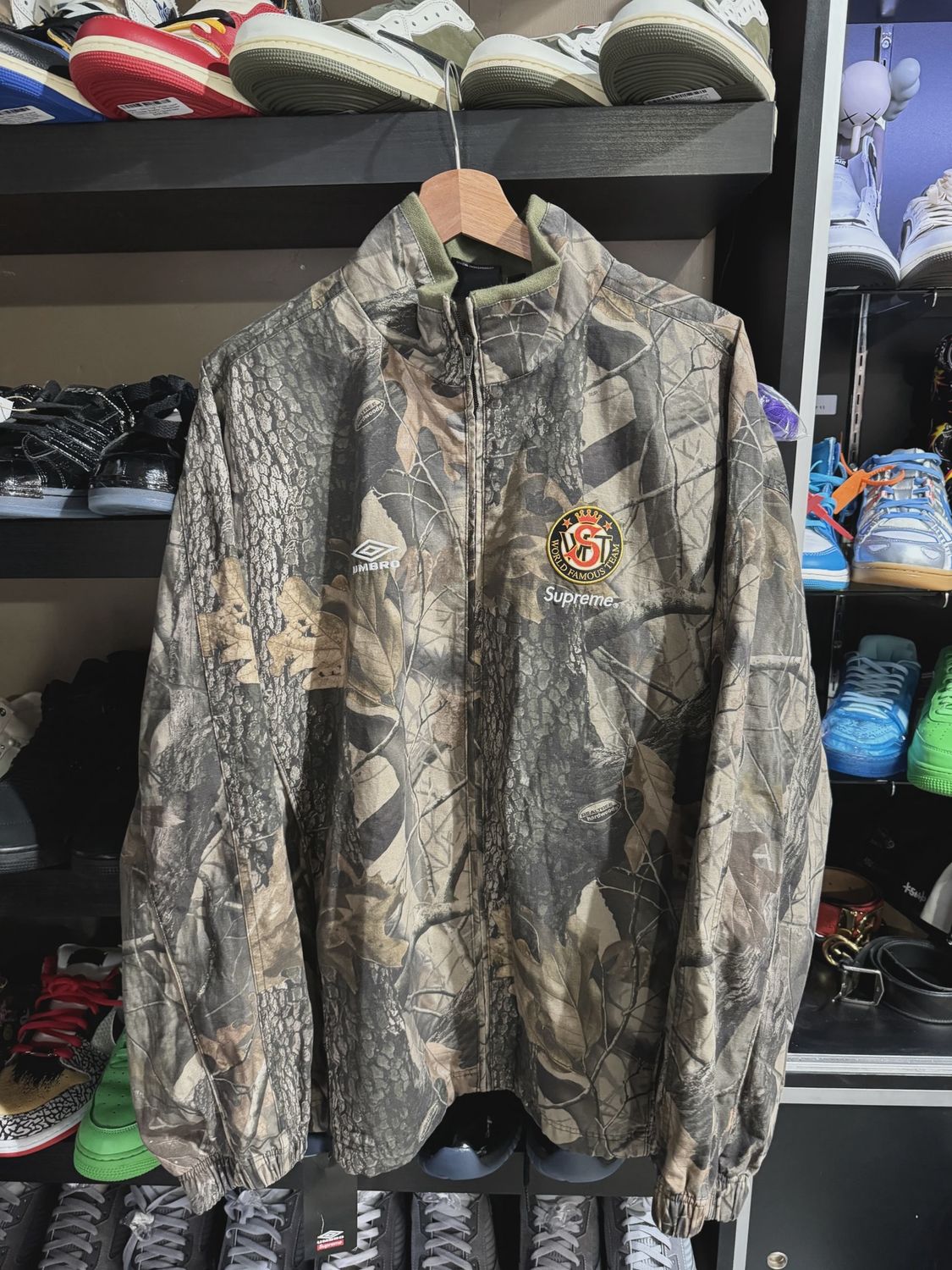 Supreme Umbro Cotton Ripstop Track Jacket (SS26) Realtree Hardwoods Camo • Brand New [4554]