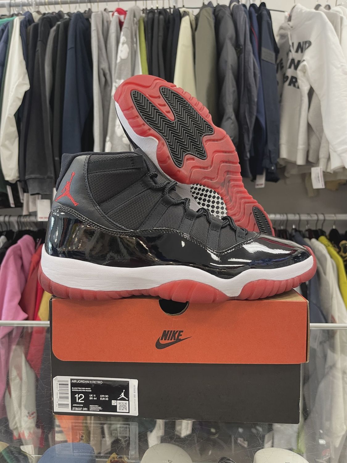 Air Jordan 11 Retro Playoffs Black Red (2019) • Pre-Owned [2163]