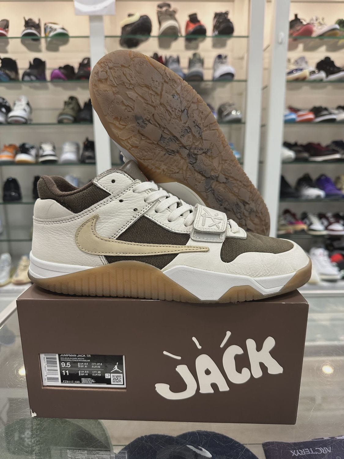 Jordan Jumpman Jack TR Travis Scott Sail • Pre-Owned [7007]