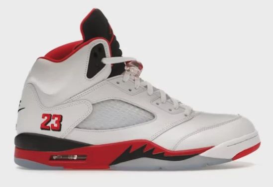 Jordan 5 Retro Fire Red Black Tongue (2025) • Brand New [6353]