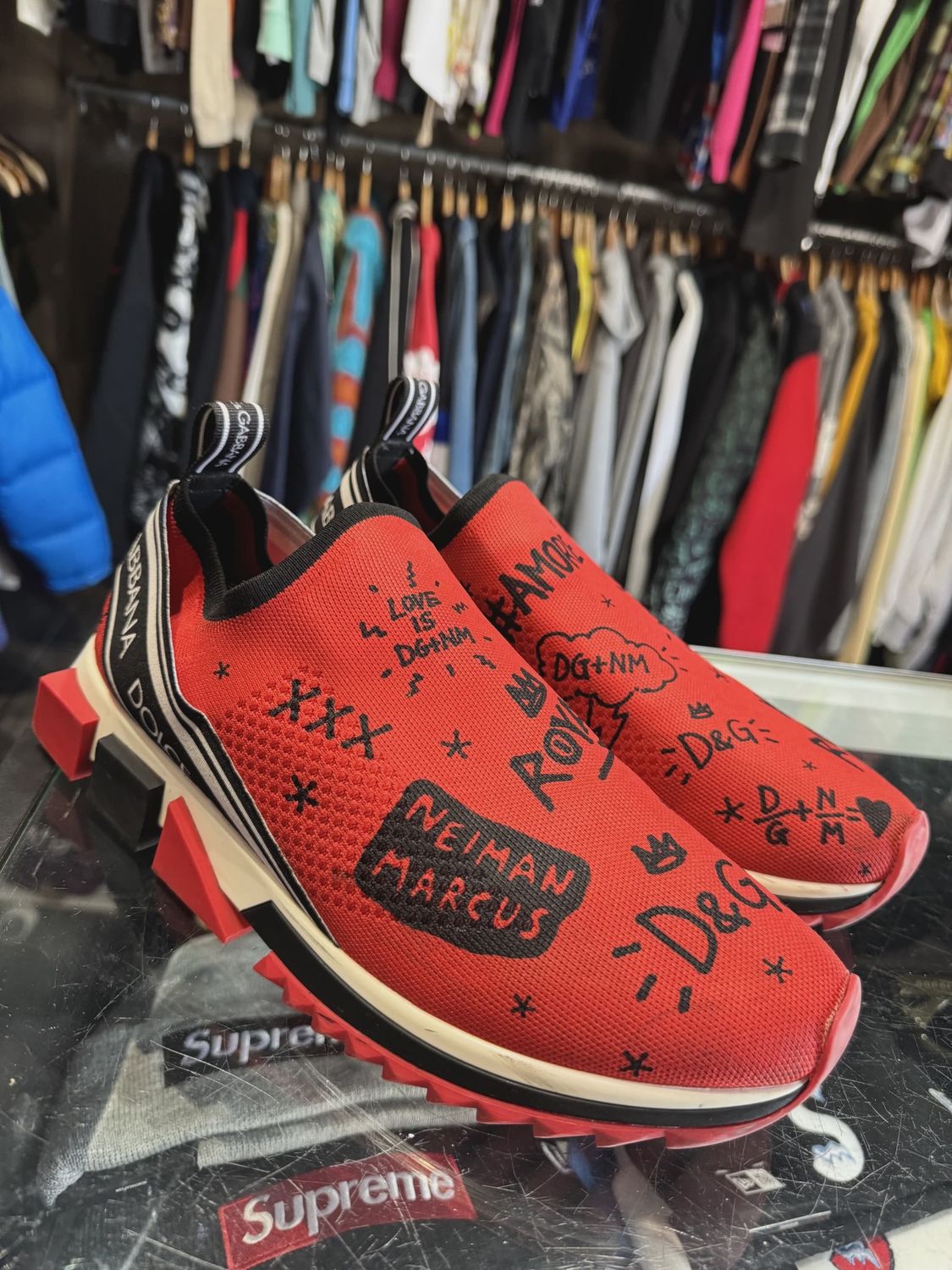 Dolce and Gabbana Sorrento Slip On Sneaker No Box • Pre-Owned [3436]