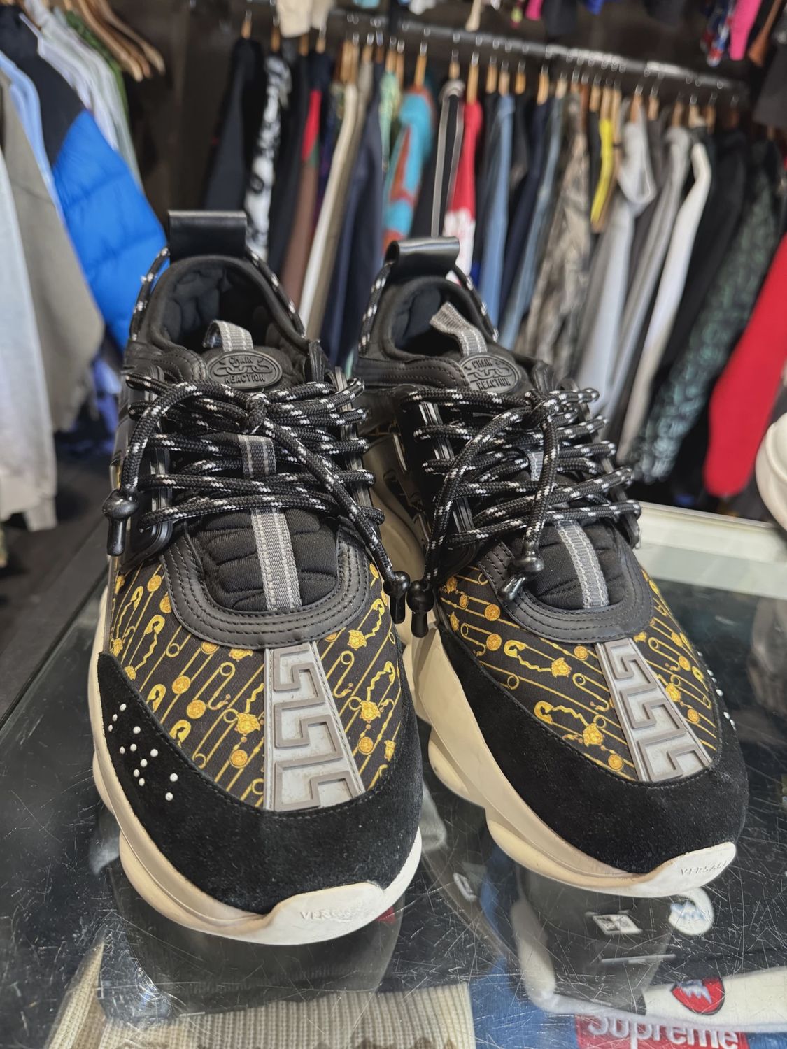 Versace Chain Reaction Sneaker No Box • Pre-Owned [3620]