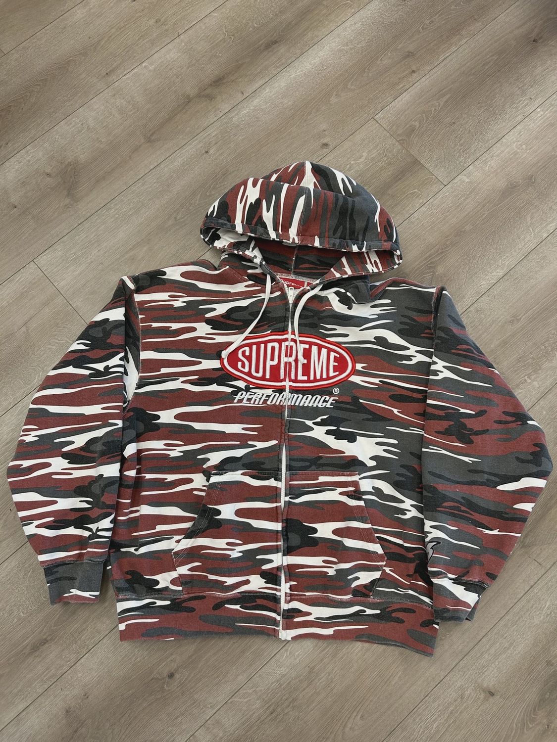 Supreme Performance Camo Zip Hoodie • Pre-Owned [6108]