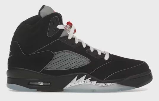 Air Jordan 5 Retro Original Black Metallic Reimagined • Brand New [1531]