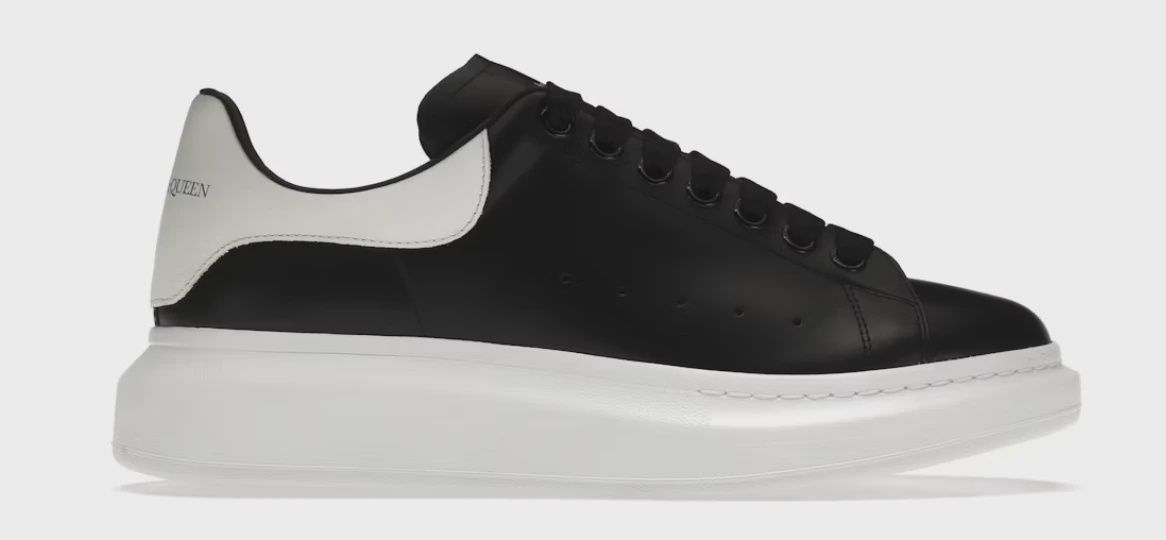 Alexander McQueen Oversized Black White • Brand New [0164]