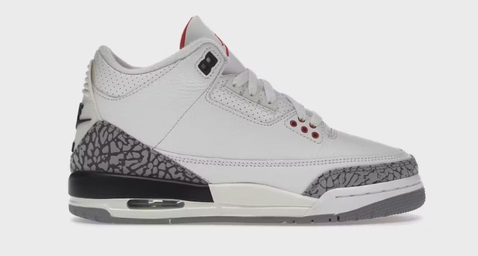 Air Jordan 3 Retro White Cement Reimagined (Grade School) • Brand New [7043]