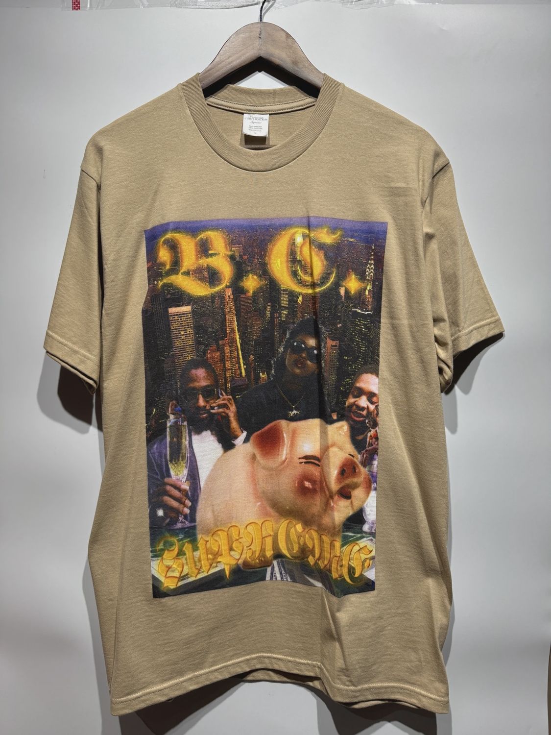 Supreme Bernadette Corporation Money Tee Khaki size L • Pre-Owned [6345]