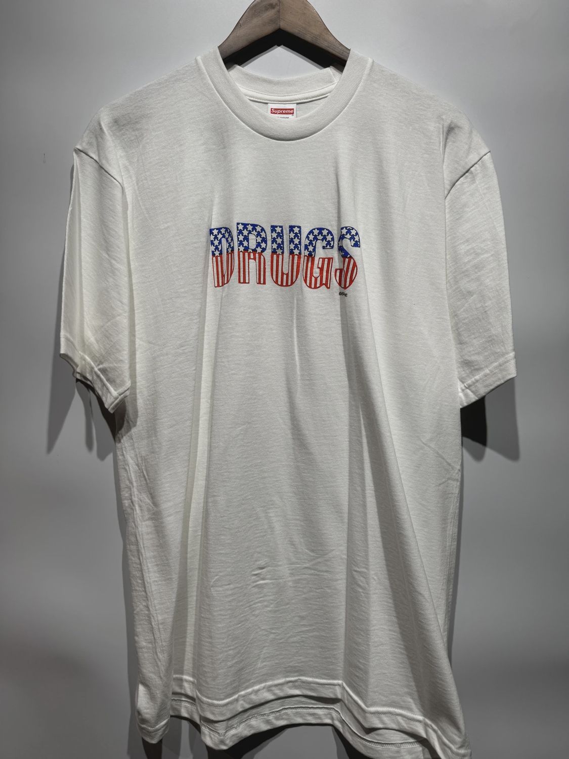Supreme Drugs Tee White size L • Pre-Owned [6518]