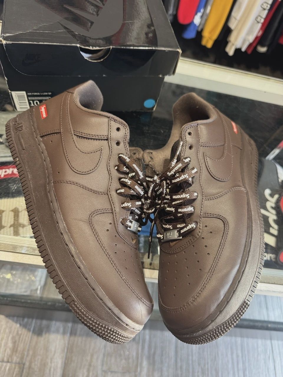 Nike Air Force 1 Low Supreme Baroque Brown • Brand New [7312]