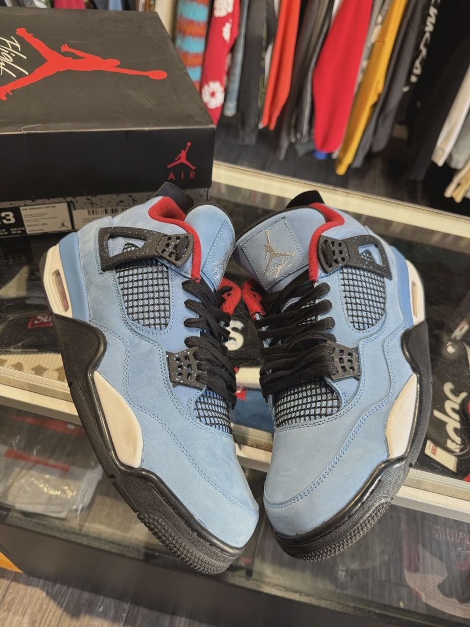 Air Jordan 4 Retro Travis Scott Cactus Jack • Pre-Owned [4164]