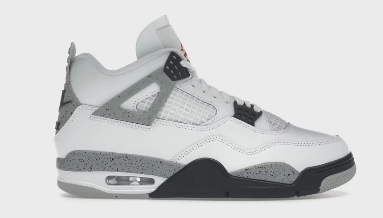 Jordan 4 Retro White Cement (2025) • Brand New [9171]