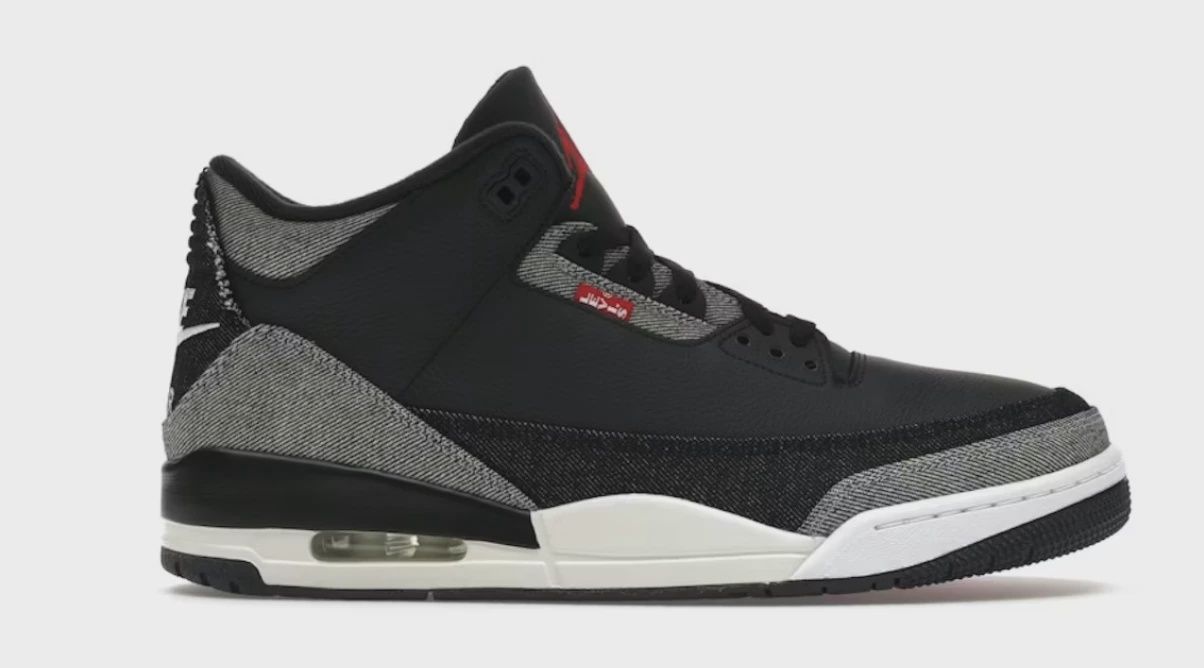 Air Jordan 3 Retro Levi’s Black • Brand New [7115]