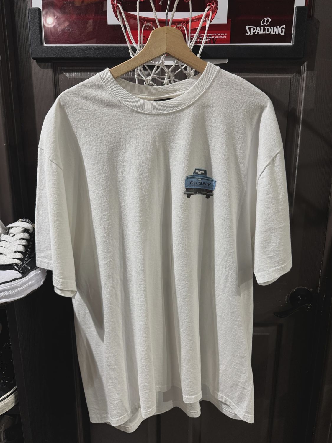 Stussy Trucks White Tee size XL • Pre-Owned [7351]