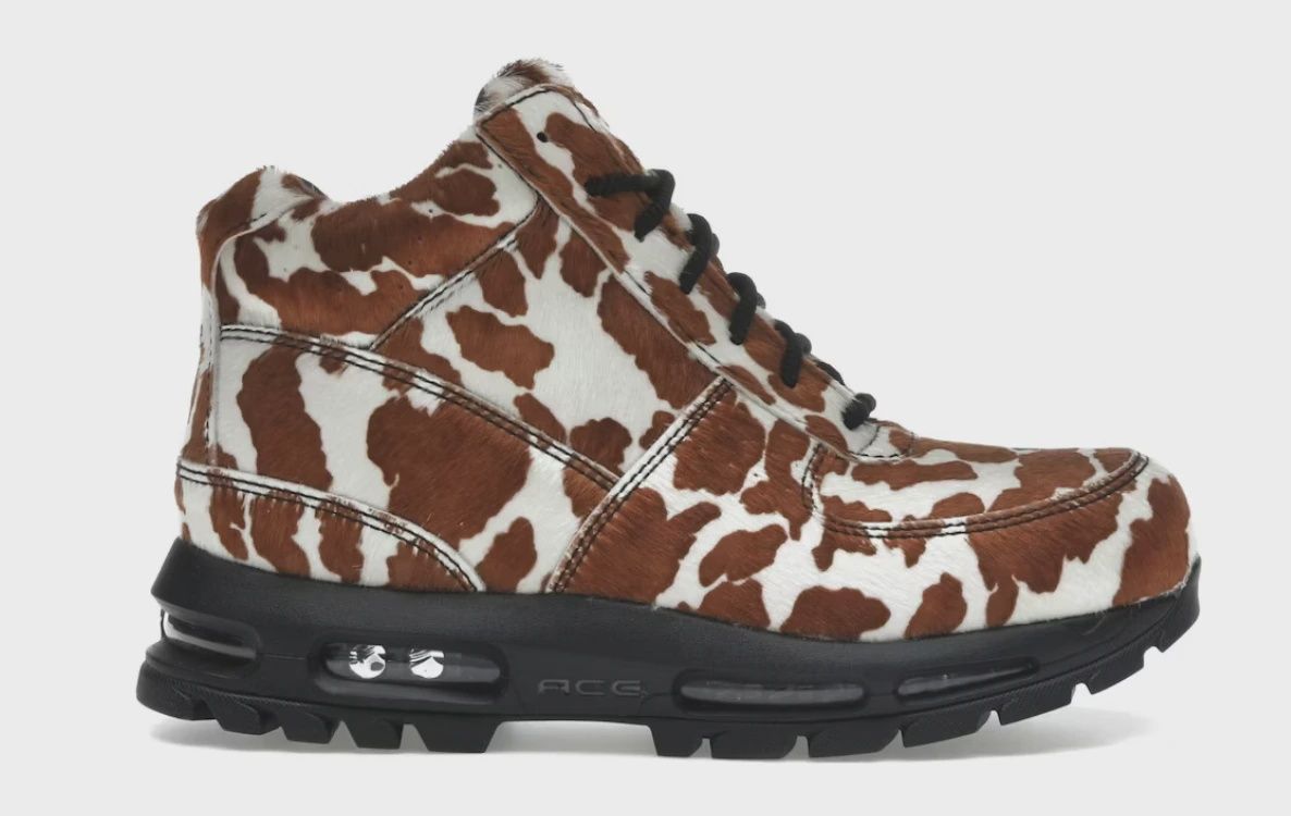 Nike Air Max Goadome Sail Cacao Wow Cow Print Pony Hair • Brand New [2640]