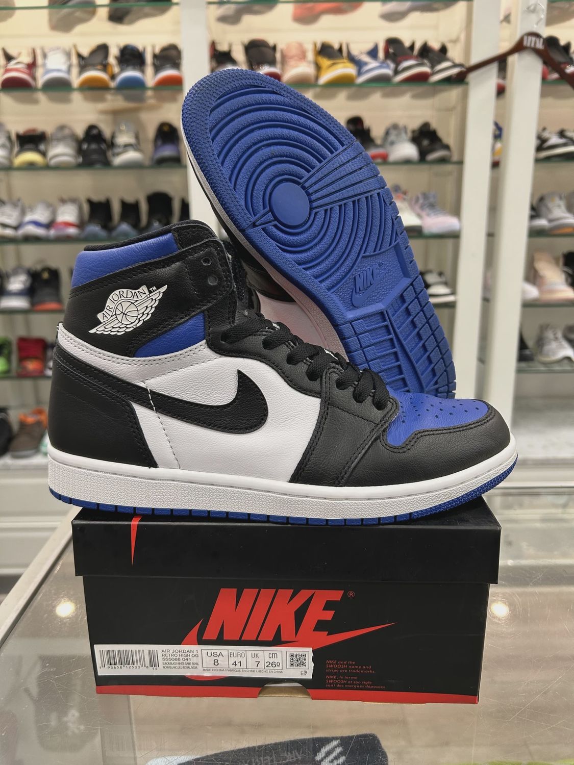 Air Jordan 1 Retro High Royal Blue Toe • Pre-Owned [2575]