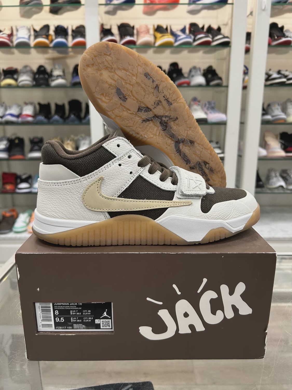 Jordan Jumpman Jack TR Travis Scott Sail • Pre-Owned [0555]