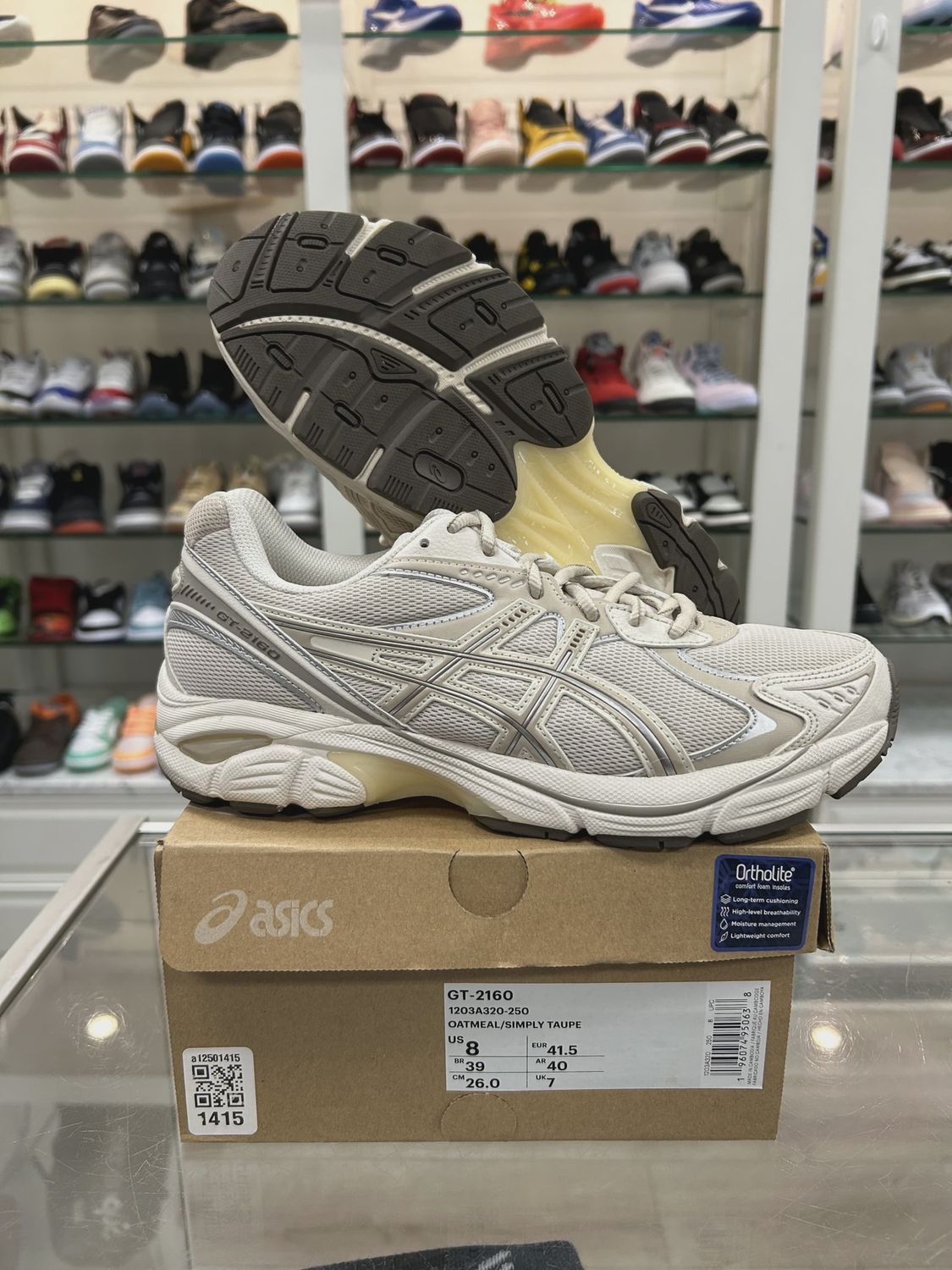 ASICS Gel-2160 Oatmeal Simply Taupe • Pre-Owned [8905]