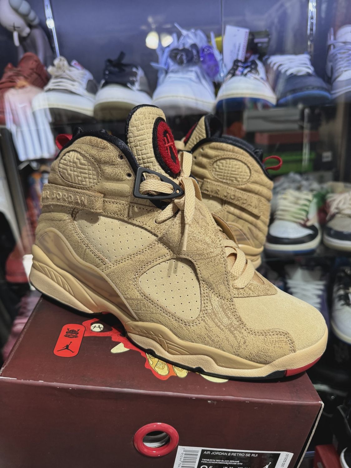 Air Jordan 8 Retro SE Rui Hachimura Black Samurai • Pre-Owned [1010]