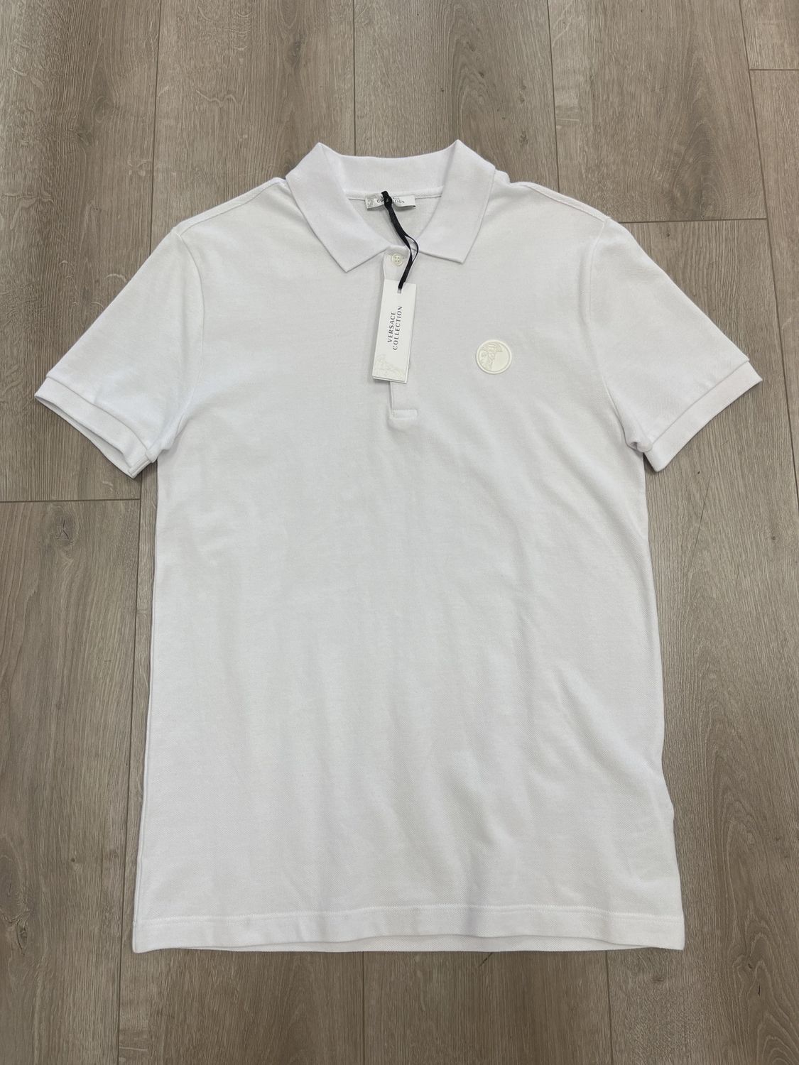 Versace Collection Medusa Logo Polo Shirt white • Brand New [9003]