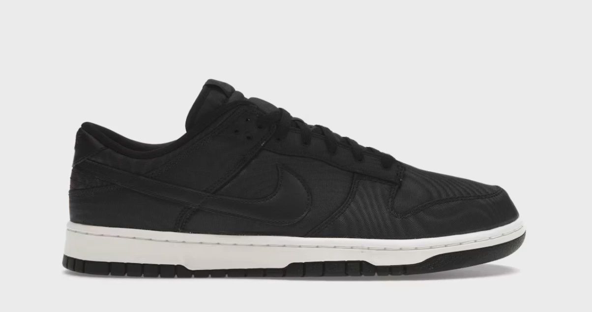 Nike Dunk Low Black Canvas • Brand New [8307]