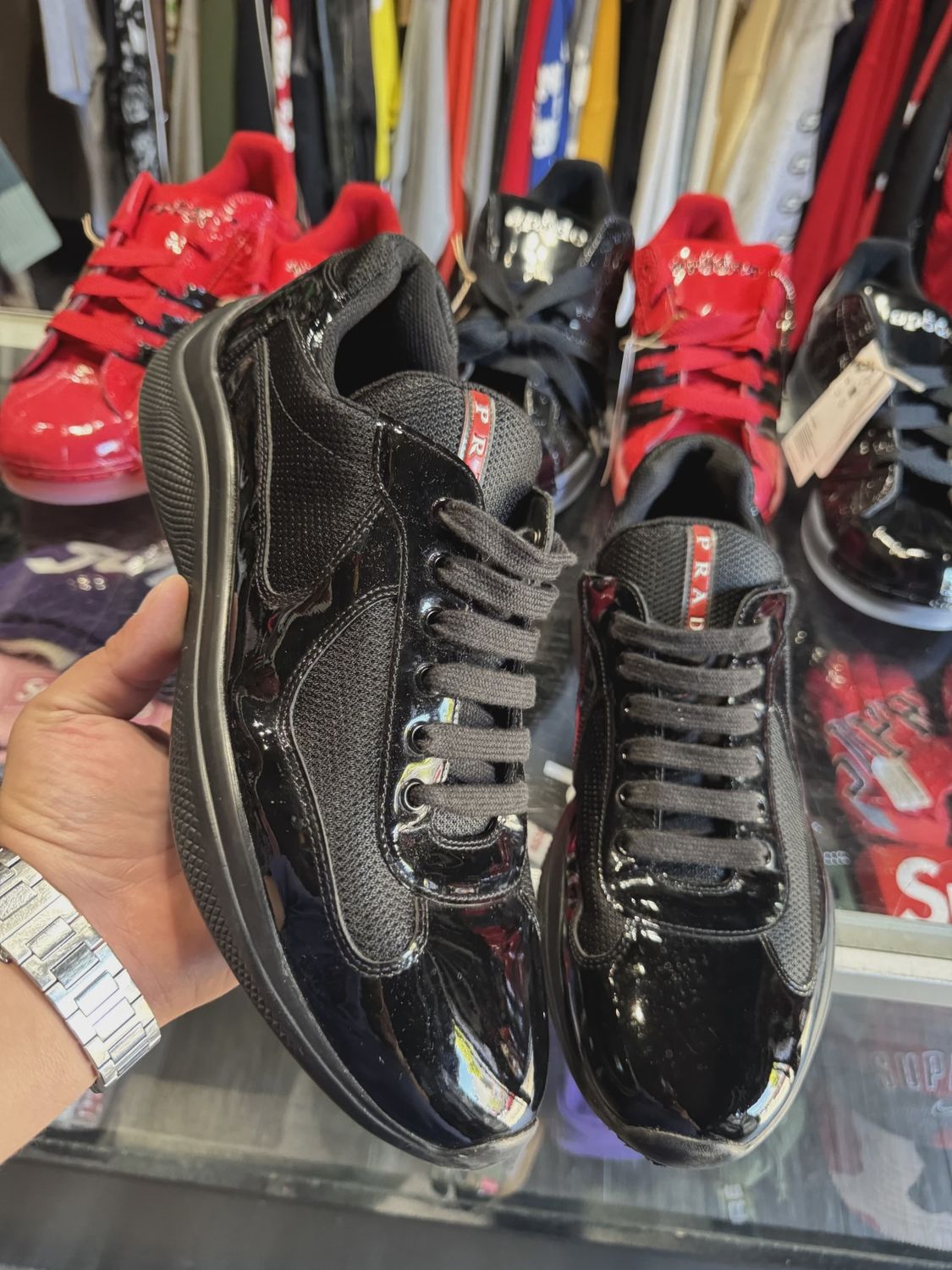 Prada American Cup Black No Box • Pre-Owned [3456]