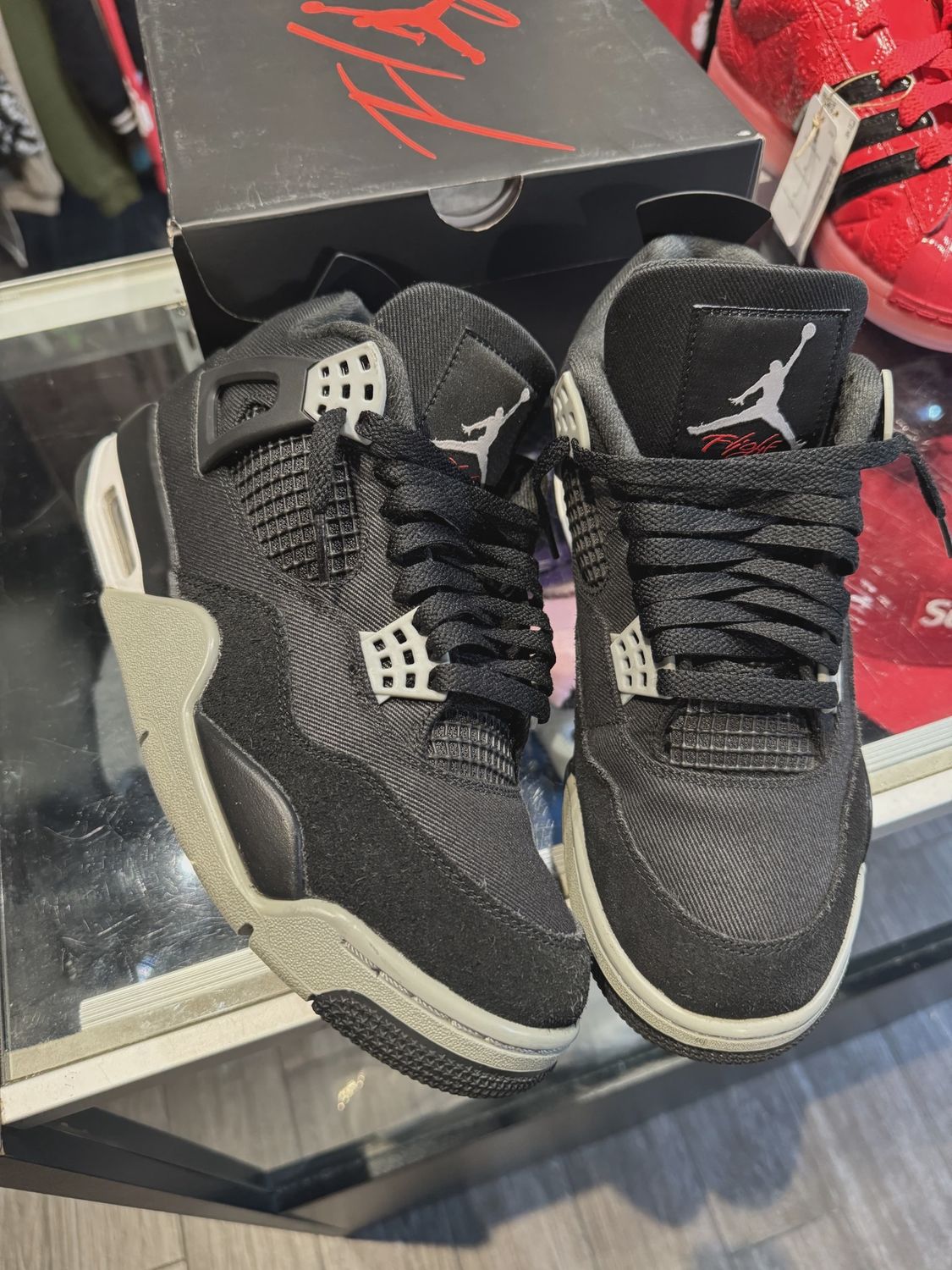 Air Jordan 4 Retro SE Black Canvas • Pre-Owned [6207]