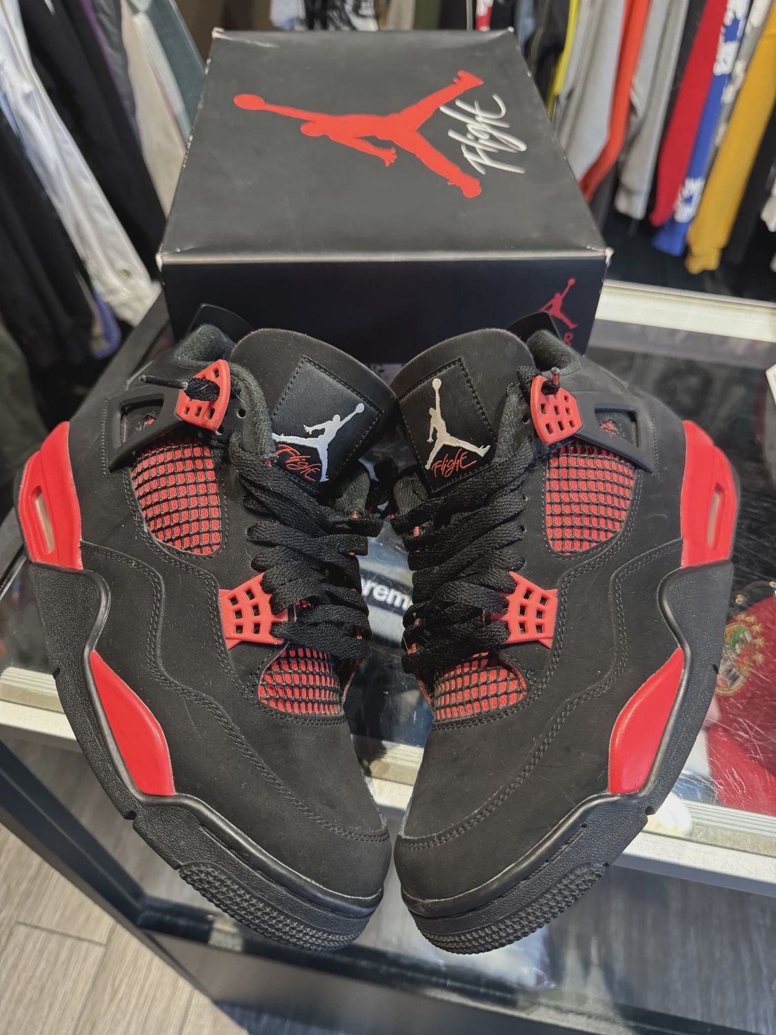 Air Jordan 4 Retro Red Thunder • Pre-Owned [9974]
