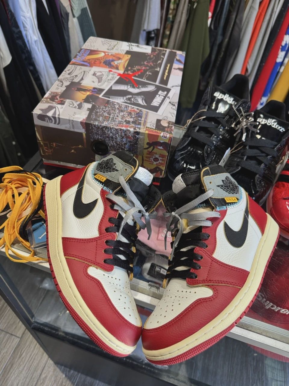 Air Jordan 1 Retro High Original SP Union LA Chicago Shadow • Pre-Owned [7827]