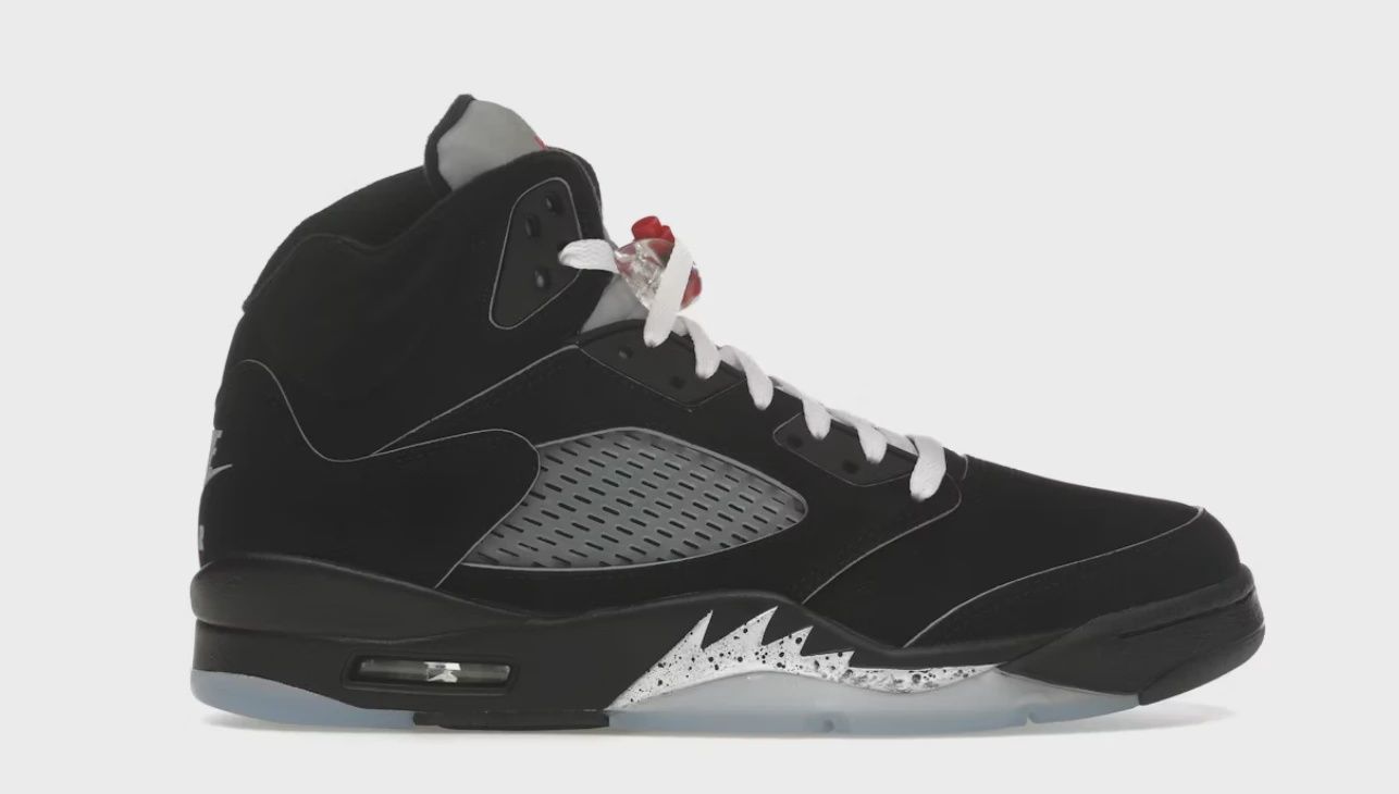 Air Jordan 5 Retro Original Black Metallic Reimagined • Brand New [5599]