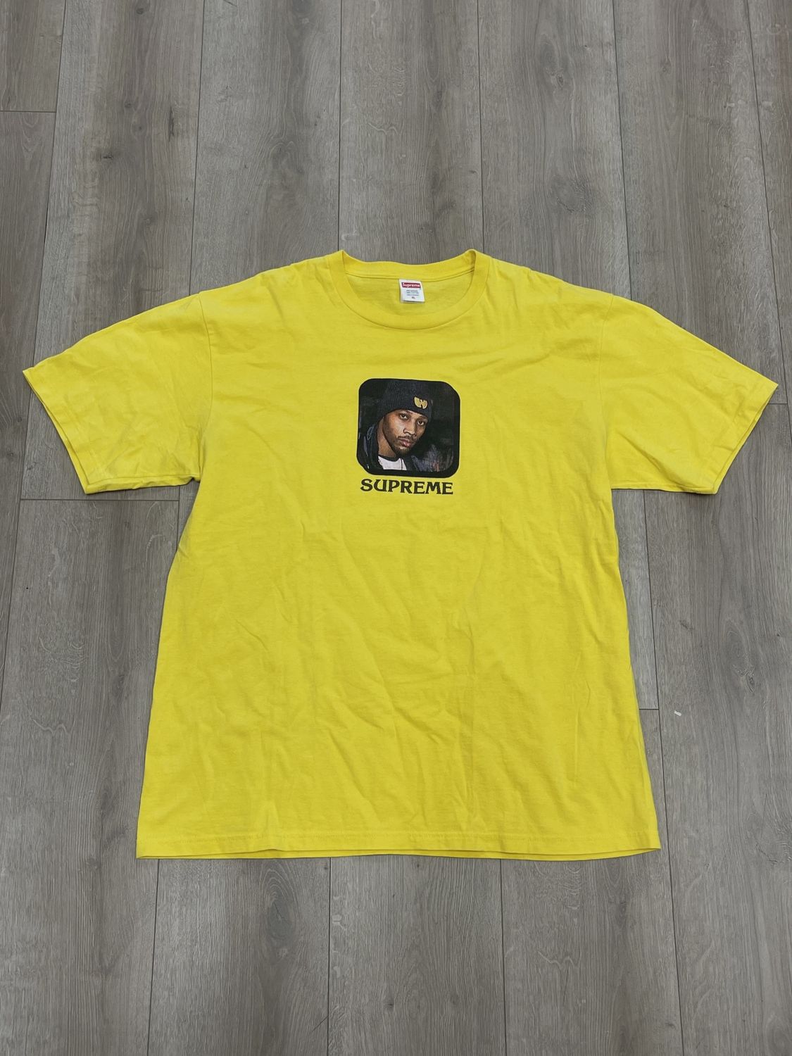 Supreme x Wu-Tang Clan Rza Tee 'Yellow' • Pre-Owned [5655]