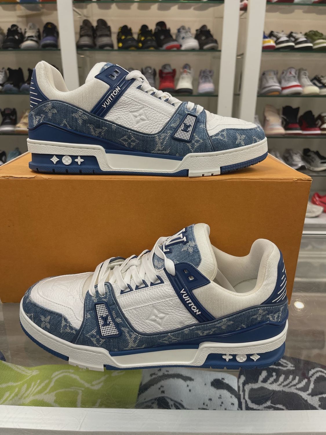 Louis Vuitton Trainer Monogram Denim • Pre-Owned [3168]