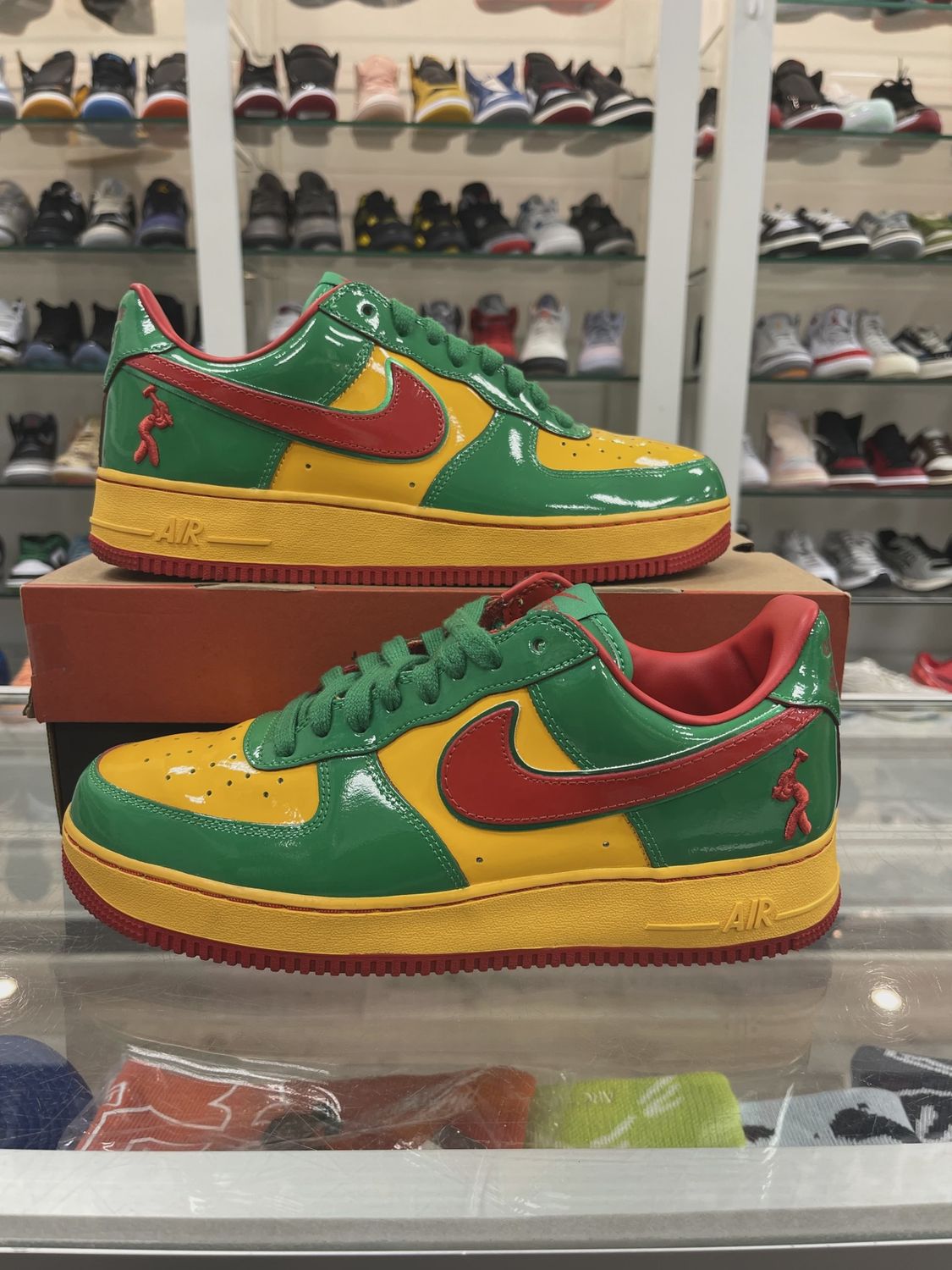 Nike Air Force 1 Low Lil Yachty Concrete Boys Lucky Green • Pre-Owned [3671]